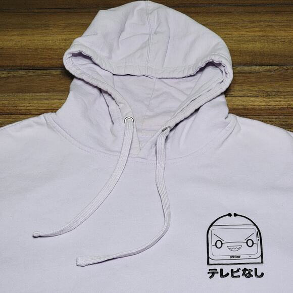 OffLine TV LS Light Purple Unisex Pullover Hoodie - Size Large - Picture 6 of 8
